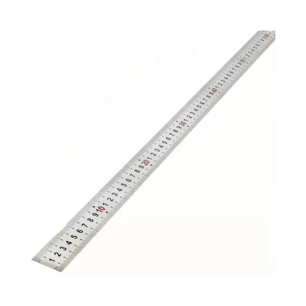 60cm ( 24 inch ) - Çift Taraflı Paslanmaz Çelik Metal Cetvel - Kalınlık 1mm