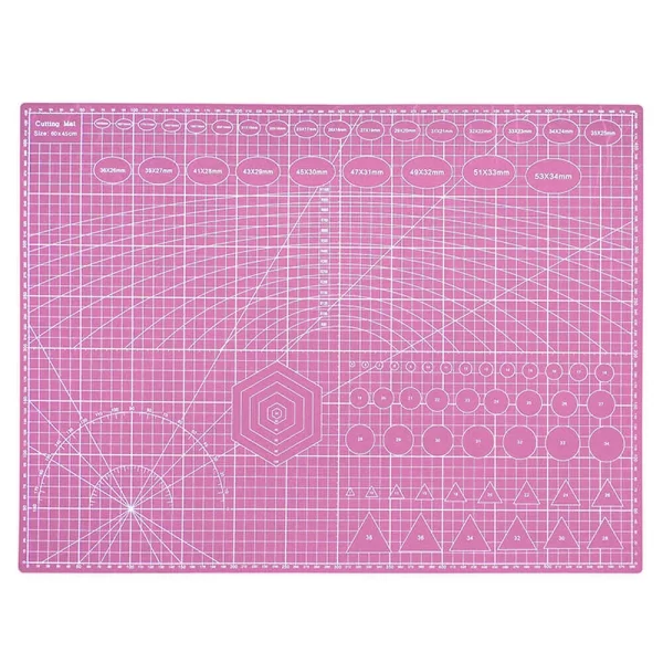 A2 Kesme Matı - Kesme Tablası - Kesim Altlığı - 60*45cm - Pembe