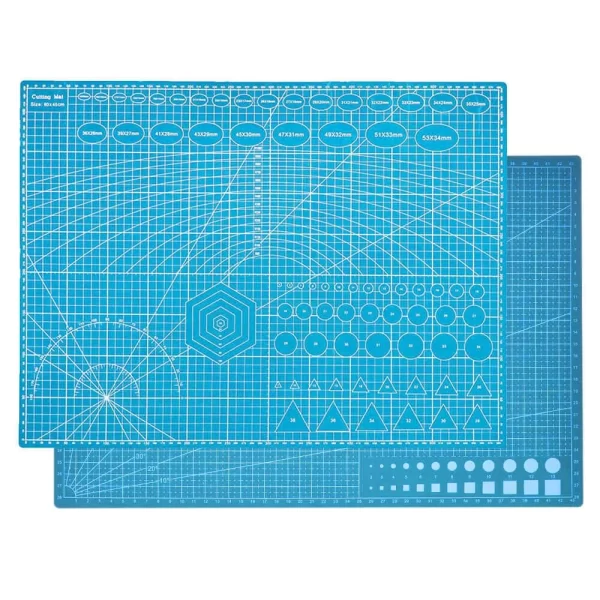 A2 Kesme Matı - Cutting Mat - Kesme Altlığı - Kesim Tablası - 60x45 cm - Mavi