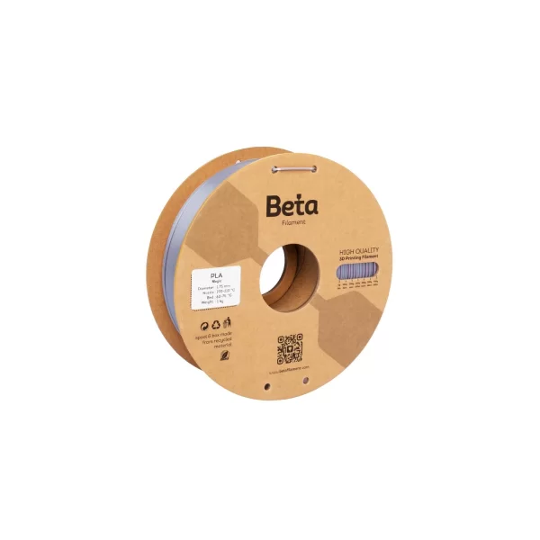 Beta PLA-Magic Silk Filament - (Gül Kırmızı-Gümüş)