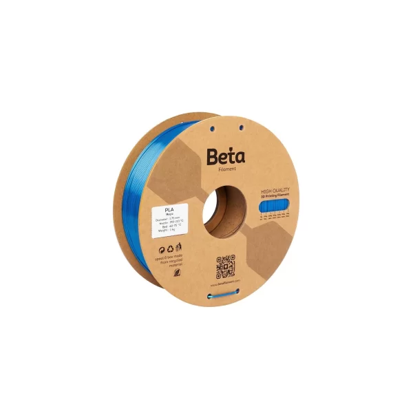 Beta PLA-Magic Silk Filament - (Siyah-Mavi)