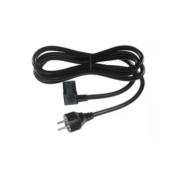 C13 Power Güç Kablosu - 90 Derece L Tip Sağ Açılı - Standart Power Kablosu - 1.8 mt