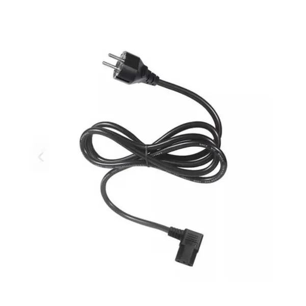 C13 Power Güç Kablosu - 90 Derece L Tip Sağ Açılı - Standart Power Kablosu - 1.8 mt