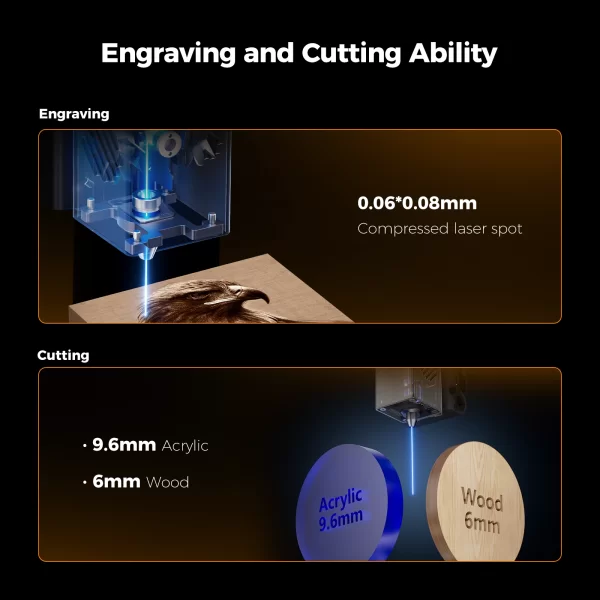 Creality Falcon A1 Laser Kazıma ve Kesici 10W