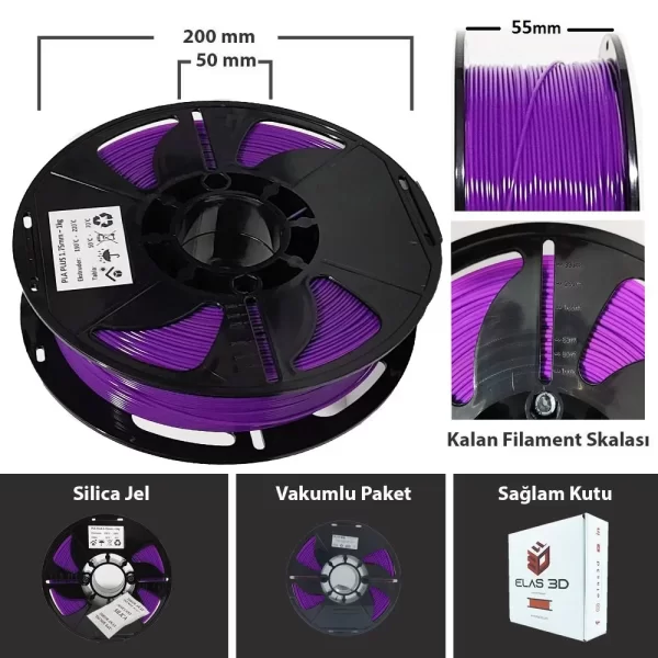 Elas 1.75 Mm Mor Petg Filament 1Kg