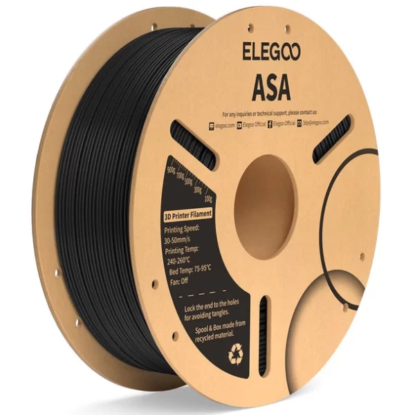 ELEGOO ASA Filament Siyah 1Kg