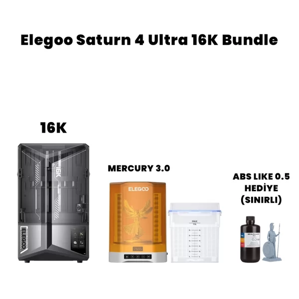 Elegoo Saturn 4 Ultra 16K + Mercury 3.0 Bundle
