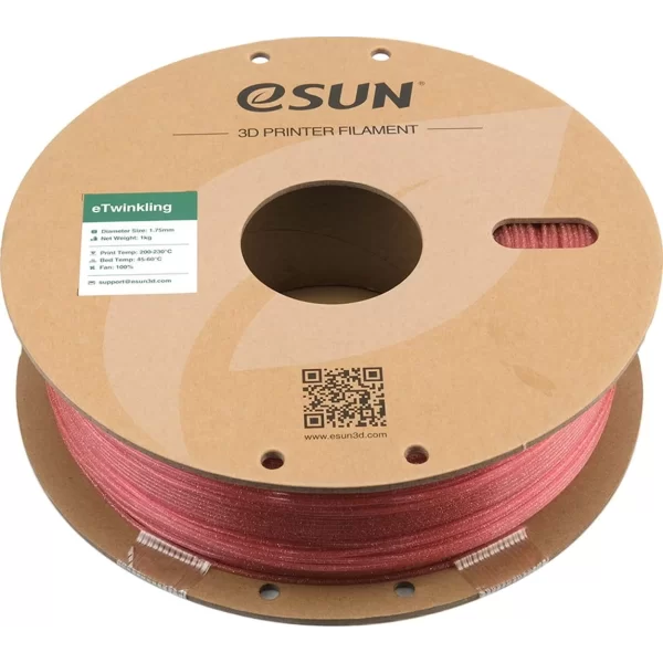 Esun eTwinkling Filament 1.75 Mm Pembe