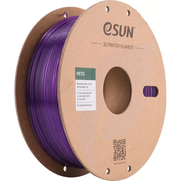 Esun PETG Filament - Şeffaf Mor