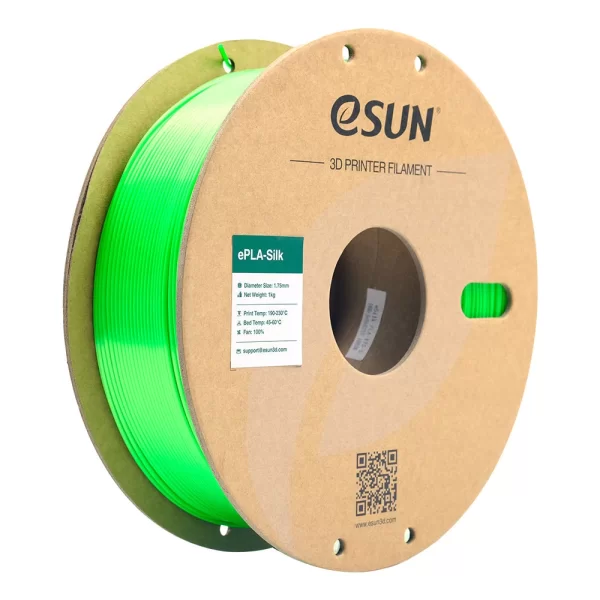 eSUN Silk PLA 3D Printer Filament Green