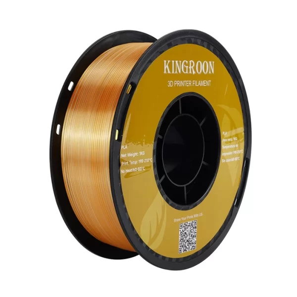 Kingroon PLA Silk Üçlü Renk Filament - Altın Gümüş Bakır