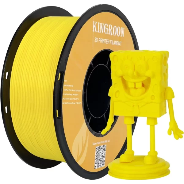 Kingroon Rapid PLA Sarı Filament - 1.75mm - 1Kg