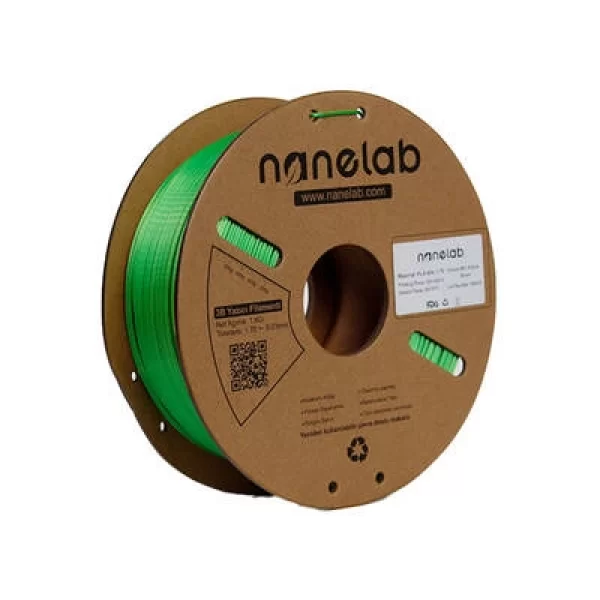 Nanelab Çift Renkli Silk PLA Filament - Sarı-Yeşil - 1.75mm - 1Kg