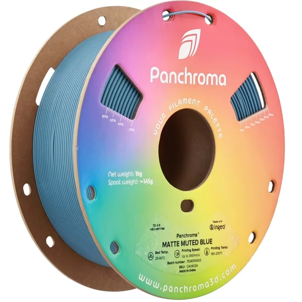 Polymaker Panchroma Matte PLA Filament Yumuşak Mavi