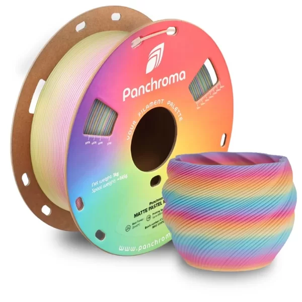 Polymaker Panchroma PLA Gradient Filament Satin - Mat Pastel Rainbow