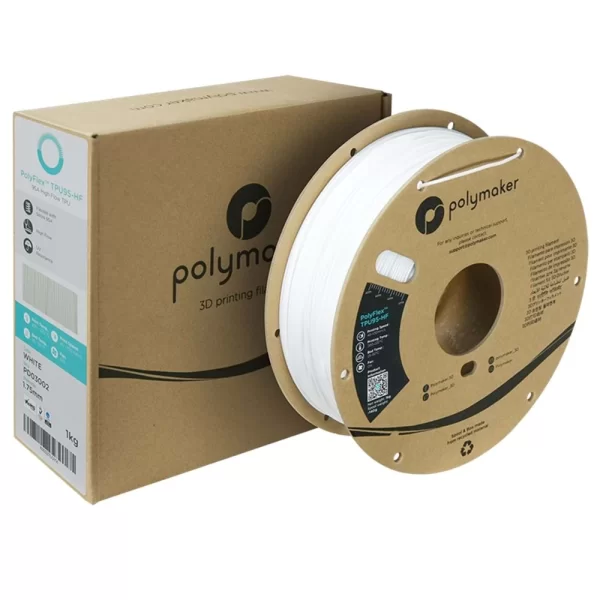 Polymaker PolyFlex TPU95-HF Filament Beyaz