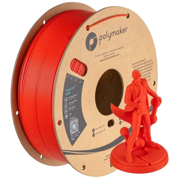 Polymaker PolyLite ABS Filament Kırmızı