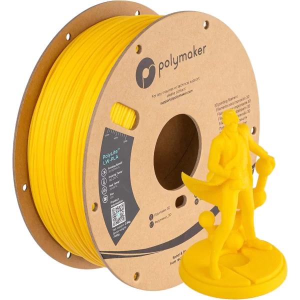 Polymaker PolyLite LW-PLA Filament Parlak Sarı