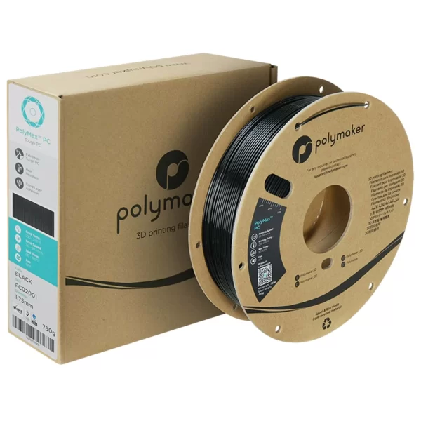 Polymaker PolyMax Sert PC Filament - Siyah