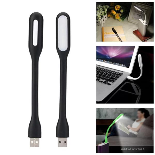 Taşınabilir Usb Led Işık Lamba Katlanabilir Pc Laptop Klavye Aydınlatma - Siyah