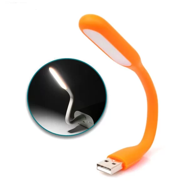 Taşınabilir Usb Led Işık Lamba Katlanabilir Pc Laptop Klavye Aydınlatma - Turuncu
