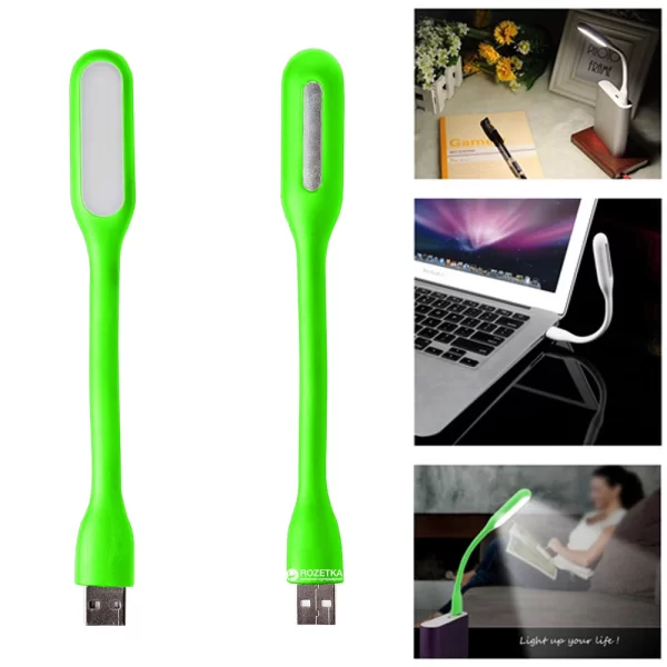 Taşınabilir Usb Led Işık Lamba Katlanabilir Pc Laptop Klavye Aydınlatma - Yeşil