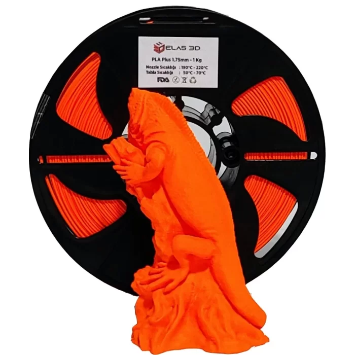 Elas 1.75 Mm Turuncu Pla Plus Filament 1KG