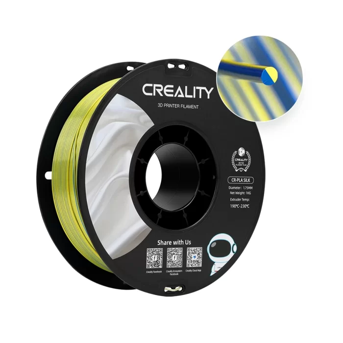 Crealitty CR-Silk Sarı Mavi Filament 1Kg 1.75mm