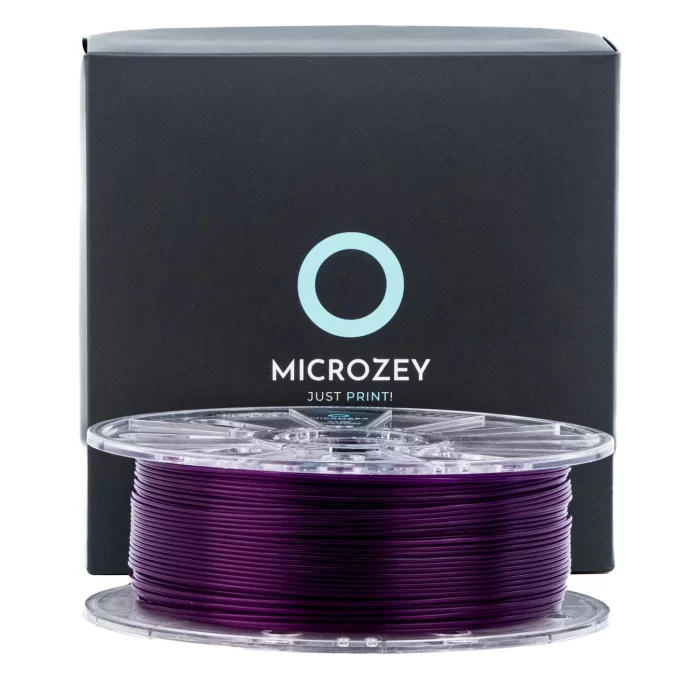 Microzey Şeffaf Mor Pla Pro Hyper Speed Filament