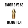 10 Adet - CSA Ender 3 V3 SE Nozzle (0.4)