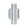30cm ( 12 inch ) - Çift Taraflı Paslanmaz Çelik Metal Cetvel - Kalınlık 1mm