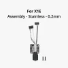 Bambu Lab X1E Complete Hotend Assembly with Stainless Steel Nozzle 0.2mm