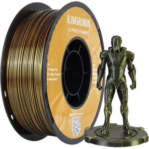 Kingroon PLA Silk Çift Renk Filament Siyah Altın