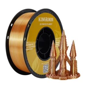 Kingroon PLA Silk Üçlü Renk Filament - Altın Gümüş Bakır