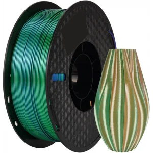 Kingroon PLA Silk üçlü renk Filament - Mavi Yeşil Turuncu - 1,75 - 1KG