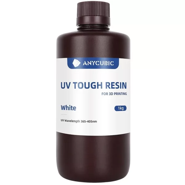 Anycubic Uv Tough Sert Esnek Beyaz Reçine 1 Kg