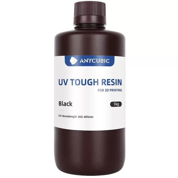 Anycubic Uv Tough Sert Esnek Siyah Reçine 1 KG