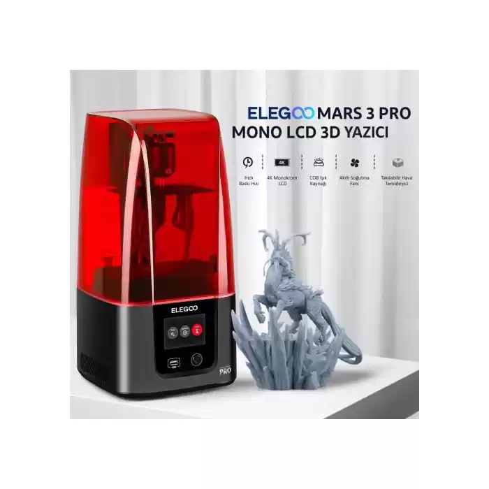 ELEGOO Mars 3 Pro mSLA Resin 3D Yazıcı