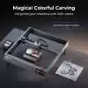 Creality Lazer Gravür Makinesi 240W, Yüksek Güçlü Falcon2 Lazer Gravür Makinesi, Metal ve Ahşap, Kağıt, Akrilik, Cam, Deri için 40W Çıkışlı DIY Lazer Kesici ve Gravür Makinesi