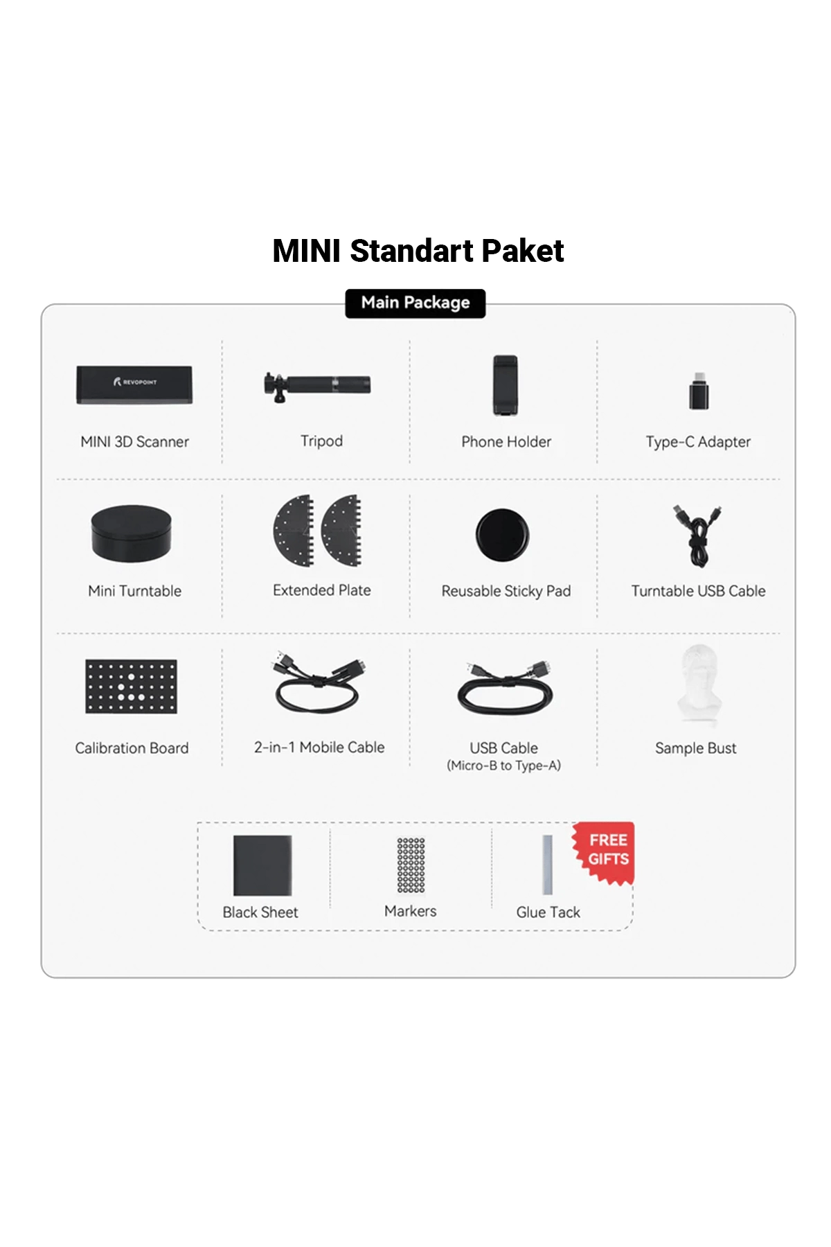 Revopoint MINI Standard 3D Tarayıcı