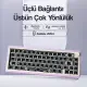 CIDOO ABM067 Nebula Esports RGB Mekanik 3 Mode Kablosuz Klavye KİTİ (MOR)
