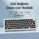 CIDOO ABM067 Nebula Esports RGB Mekanik 3 Mode Kablosuz Klavye KİTİ (MAVİ)