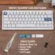 CIDOO QK61 Esports RGB Mekanik 3 Mode Kablosuz Klavye (BEYAZ)