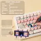 CIDOO ABM081 Stellar Esports RGB Mekanik 3 Mode Kablosuz Klavye KİTİ (IVORY COFFY)