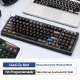 CIDOO ABM098 Esports RGB Mekanik 3 Mode Kablosuz Klavye (SİYAH)