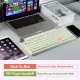 CIDOO ABM098 Esports RGB Mekanik 3 Mode Kablosuz Klavye (YEŞİL)