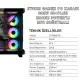 Gameagle Storm 7 Argb Fanlı Oyuncu Pc Kasası 850W 80+ Plus Bronz Powerlı Sıvı Soğutmalı (Siyah)