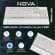 Node Game Nova ND-MK-104WB Mekanik Rainbow Işıklı Klavye Beyaz (Blue Switch)