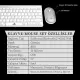 Steep Solid ST-078 Bluetooth Türkçe Klavye - Mouse Set (Gümüş)