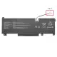 MSI Bravo 17 C7UDXP Batarya - Pil
